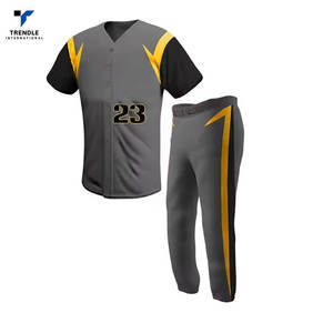 Uniformes de Béisbol Transpirables Hechos a Medida OEM - Alta Calidad, 100% Poliéster, Colores y Tallas Personalizadas, Nombre del Equipo Incluido, Venta al Por Mayor - Product Image 1