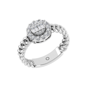 Anillo de Compromiso Clásico con Diamante Natural Personalizado 2025, Oro Real de 18K, Joyería Fina para Boda, Corte Baguette, Engaste de Puntas, Tendencia - Product Image 1