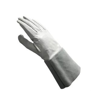 Guantes de Soldadura Tig de Cuero Resistentes al Calor, Guantes de Trabajo de Piel de Vacuno y Gamuza Resistentes al Calor, para Soldadura por Arco, Láser, Mig, Argón - Product Image 1
