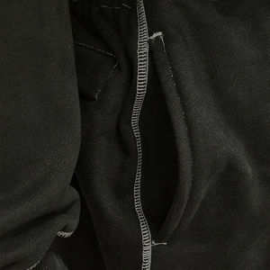 Ensemble sweats à capuche surdimensionnés et pantalons de survêtement avec logo imprimé personnalisé pour hommes survêtement uni au point contrasté survêtement de sport en coton - Product Image 3