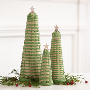 2024 nueva colección de tendencia caliente de mimbre madera dura decoración de árbol de Navidad accesorios encantadores decoración Vacaciones de Navidad - Product Image 5