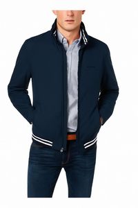 แจ็คเก็ตบอมเบอร์มอเตอร์ไซค์กันลมสำหรับฤดูหนาว ปี 2022 ดีไซน์ใหม่ ผลิตตามสั่ง คุณภาพสูง ผ้าสแปนเด็กซ์/ใยไผ่ สไตล์นักศึกษา - Product Image 3