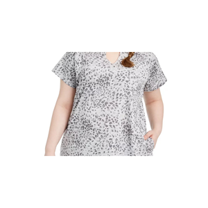 Tunica Elegante Casual da Donna Ideology, Stampata e Traspirante, Lunghezza Maxi, Grigio Tinta Unita, Taglia 2X - Ideale per Feste e Celebrazioni - Product Image 2