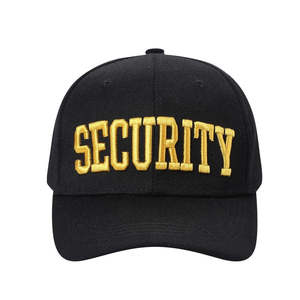 Gorra de béisbol V1 Security Velcro ajustable Fit 100% poliéster con ojales para uniformes de guardia - Product Image 1