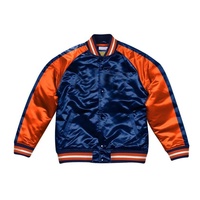 Chaqueta Varsity de Béisbol de Satén para Hombre de Alta Calidad, Personalizada, Tallas Grandes, Resistente al Viento, Transpirable, de Poliéster, para Invierno