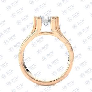 Anillo de moissanita único de corte redondo CTW 1,40 para mujer, anillo de regalo de aniversario y cumpleaños para seres queridos - Product Image 2