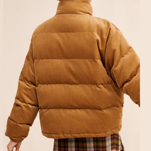 Chaquetas Acolchadas al por Mayor con Botones, de Alta Calidad, OEM, para Mujer, Transpirables, de Algodón y Nailon, Resistentes al Viento, de Secado Rápido, Cómodas - Product Image 2