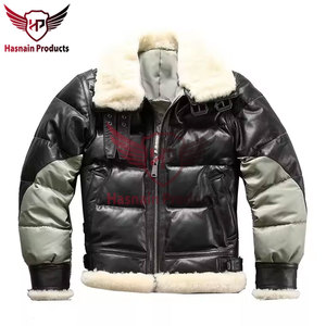 Veste en cuir d'hiver pour hommes de grande taille personnalisée en gros à des prix imbattables - Product Image 3