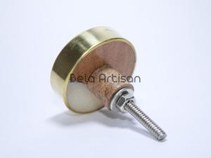 Tirador de latón macizo para armario americano, cajón, moderno, minimalista, ecológico, duradero, de un solo orificio - Product Image 6