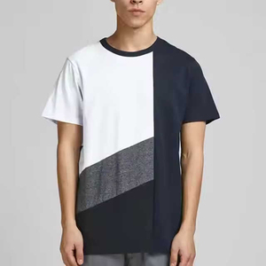 T-shirt personnalisé 100% coton pur de qualité supérieure, uni noir et blanc, classique à manches courtes, décontracté d'été, t-shirts pour hommes de haute qualité - Product Image 2