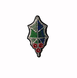 Broche bordado a mano impermeable amarillo bordado a mano y alambre de lingotes broche de moda con cuentas - Product Image 3