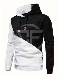 Sweat à capuche pour homme personnalisé de haute qualité, style streetwear décontracté et tendance pour l'hiver, avec poches unies - Product Image 2