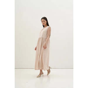 <span class=keywords><strong>Astrid</strong></span> wanita không tay ăn mặc khiêm tốn Elegent Đảng thời trang Kích thước XL rắn Mô hình đế chế vòng eo strapsless Chiều dài đầu gối Slit - Product Image 6