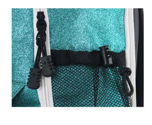 Sac à dos de cheerleading sportif en tissu pailleté holographique, couleurs personnalisables, sac à dos de cheerleader sportif à vendre - Product Image 6