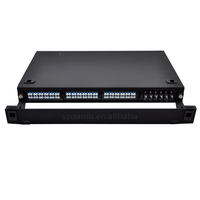 Cassette ODF de panneau de brassage optique haute densité 1U 96 fibres MPO MTP vers LC pour montage en rack avec matériau LSZH et prise en charge DDM