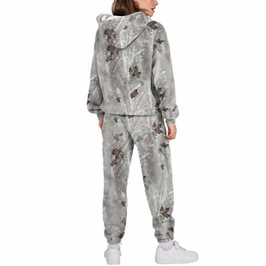 Nuevo chándal de mujer de alta calidad 100% algodón especial Stitchmode fabricación sudaderas estampadas con pantalones - Product Image 6