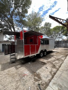 NUEVO Remolque de Comida para Eventos 8.5 X 25 con Porche de 5' para Catering y BBQ con Paquete de Baño - Product Image 6