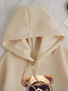 Sudadera con Capucha Completa y Cremallera para Mujer, Diseño de Moda Urbana, Personalizable, Tejido de Algodón Grueso para Invierno, Hecho en Pakistán - Product Image 3