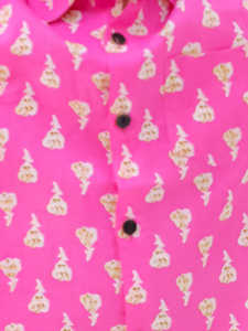 Conjunto informal de verano para niñas 100% algodón estampado floral conjunto de camisa suave y pantalones cortos - Product Image 4