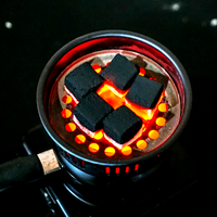 Vente en gros de briquettes de charbon de bois de coco indonésiennes écologiques, modèle Cube-25 durable pour narguilé ou shisha
