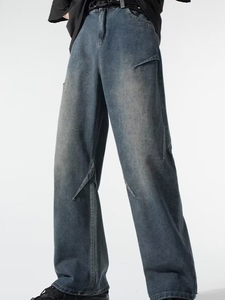 กางเกงเอี๊ยมผู้ชายดีไซน์ใหม่ ไซส์ใหญ่ ผ้ารักษ์โลก ระบายอากาศดี ขายดี ทรงตรง ผ้าพลิ้ว สไตล์ลำลอง แฟชั่น ขากว้าง ทรงหลวม - Product Image 4