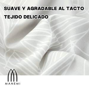 Ensemble de housse de couette zippée 100% polyester à motif végétal avec taie d'oreiller, doux et respirant pour un sommeil confortable, usage domestique - Product Image 6