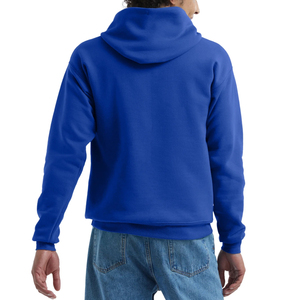 Sweats à capuche et sweat-shirts pour hommes Streetwear Style 430 GSM tricoté éponge col rond décontracté coupe surdimensionnée sweats à capuche à motif solide pour hommes - Product Image 2