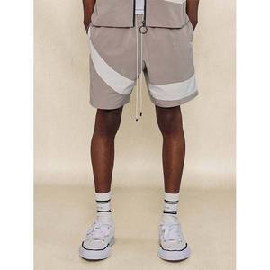 Alta calidad Boxy Fit Zip up Color Blocked Nylon Poliéster Camisa Short 2 piezas Set Hombre cortavientos Shorts Set - Product Image 5