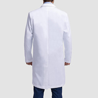 Meilleure blouse de laboratoire en coton respirant personnalisée pour les étudiants en médecine dentaire et les médecins uniformes d'hôpital de grande taille blouses de laboratoire blanchâtres