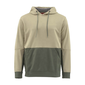 เสื้อฮู้ดแบบสวมหัวของผู้ชายแบบกำหนดเองได้สำหรับฤดูหนาวผ้าฝ้ายโพลีเอสเตอร์แบบต่อกันสีทึบลายแบบ2024 - Product Image 1