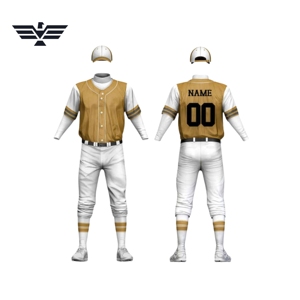 Conjuntos de uniformes de béisbol personalizables de alta calidad, transpirables y fáciles de llevar - Product Image 1