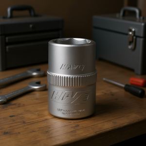 Hazet 3/8'' 6-Point Square <b>Socket</b> with Traction Profile and Knurling - Product Image 3