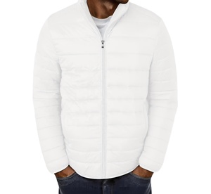 Blousons matelassés pour hommes avec logo personnalisé, mode hiver, design personnalisé, col en fourrure, vêtements d'extérieur streetwear, vente en gros - Product Image 1