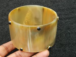 Antique Handcrafted Horn Snack Spiral <b>Bangle</b> <b>Bracelets</b> Women Fashion Accessories / Ladies Handmade Bone Indian Jewelry - Product Image 4