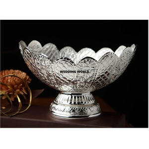 Bol à chocolat en métal design plaqué argent bol sucré fait à la main d'excellente qualité vente chaude bol à chocolat décoratif nouveau - Product Image 1