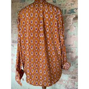 Camisa Formal de Seda para Mujer, con Bordado de Leopardo y Flores, Cuello de Lazo, Encaje, Talla XL, para Oficina - Product Image 5