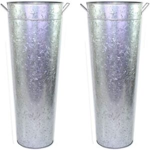 Jardinera Galvanizada de Estilo Vintage para Decoración de Patio, Añade una Estética Clásica de Casa de Campo con Durabilidad Duradera - Product Image 2