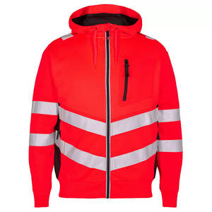Sweat à capuche zippé de sécurité hivernal réfléchissant 3M sur mesure de haute qualité pour la circulation et la construction - Product Image 3