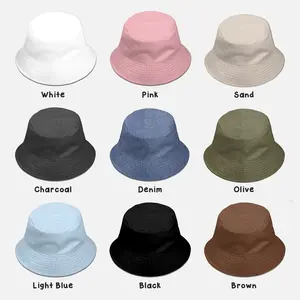 Sombreros de cubo de estilo de vida al aire libre con logotipo bordado Hombres y mujeres Sombrero de verano Pescador Logotipo personalizado - Product Image 2