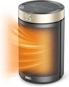 Space Heater, Portable Electric Heaters for Indoor Use with Thermostat, Digital Display, 1-12H Timer