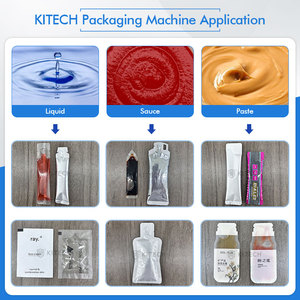 KITECH otomatik düzensiz şekilli poşet spor enerji jel dolum ve paketleme makinesi - Product Image 2