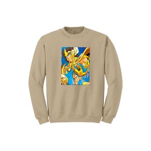 Anime Collection 100% Sweat-shirt en coton imprimé Femmes Poches Polaire Casual Winter Crew Neck Knitted Front Silk Printing - Product Image 2