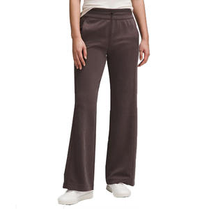 Pantalones Acampanados para mujer más vendidos, tela de lona de secado rápido de alta calidad, cierre con cordón, logotipo personalizable, servicio OEM acampanado - Product Image 1