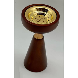 Hotel Resorts <b>Incense</b> <b>Holder</b> <b>Aromatherapy</b> <b>Diffuser</b> Mabkhara <b>Incense</b> <b>Holder</b> Handmade Black Metal Bakhoor Burner With Wooden Base - Product Image 3
