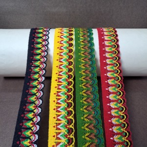Garnitures en laine multicolores de qualité supérieure pour l'exportation Garniture multicolore en laine pour la décoration de mode de haute qualité - Product Image 1
