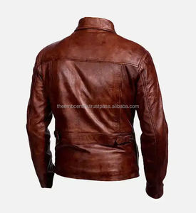 Veste en cuir souple réglable pour hommes Nouvelle arrivée Vêtements de mode à manches longues Dernier style pour les soldes d'hiver Veste pour hommes - Product Image 3