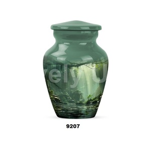 Rain Forest ของที่ระลึกเล็กๆสำหรับใส่เถ้ากระดูกสำหรับคุณแม่ของผู้ใหญ่ผู้หญิงของที่ระลึกที่ระลึกพร้อมถุงกำมะหยี่ฟรี - Product Image 1