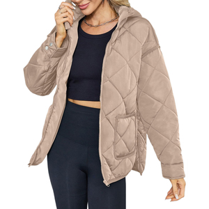 Best Quality <b>Material</b> Women Puffer Jacket Breathable Quality As Custom Demand for Outdoor Wear Jackets with Your Custom logo - Product Image 4