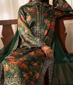 เดรสลำลองผ้าไหมฝรั่งเศสสำหรับผู้หญิงดีไซน์สวยดูดี - Product Image 3