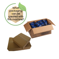 Encartonneuse verticale automatique DOM Emballeuse de caisse à chargement par le haut pour les cartons alimentaires et non alimentaires RSC/HSC Made in Italy